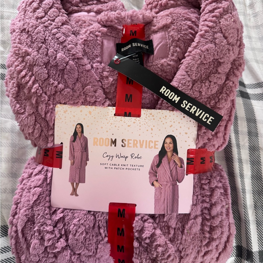 Cozy Wrap Robe - Pink